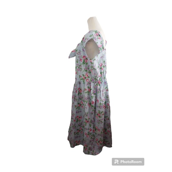 Chandni Dress Women XL 16/18 Floral Sweetheart Pastel Fit Flare Maxi Colorful - Picture 5 of 10